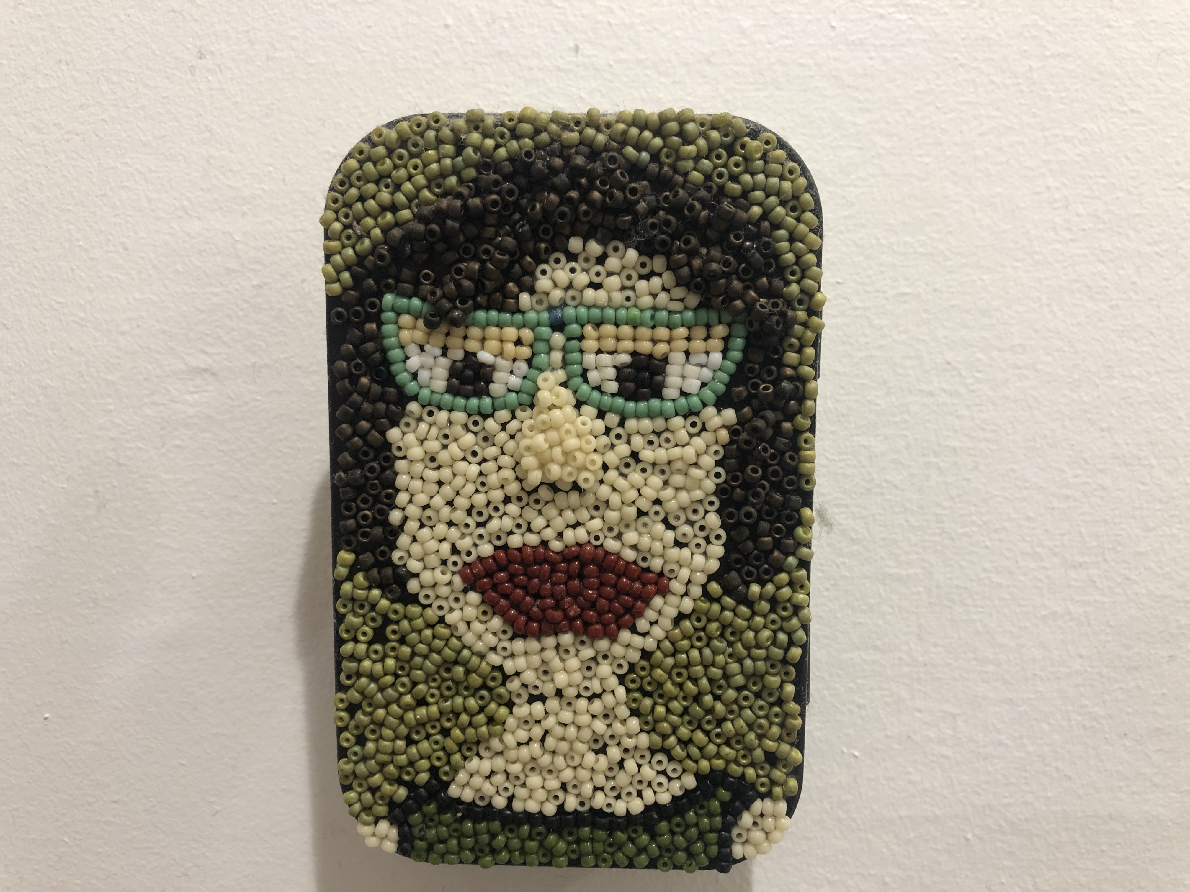 Bead Portrait on Altoid Tin No. 2